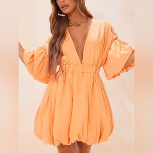 PrettyLittleThing Bold Orange Dress